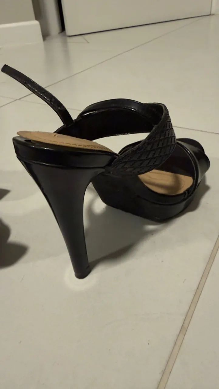 Sandália Via Marte 34 preto - Foto 3
