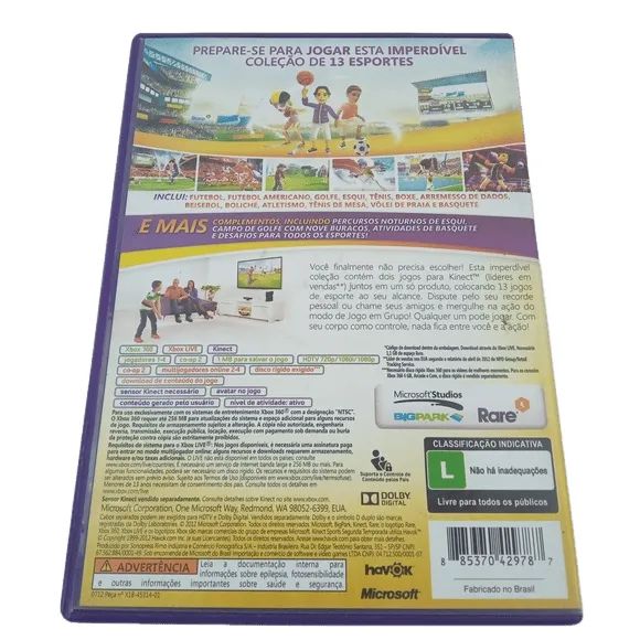 JOGO XBOX 360 KINECT SPORTS ULTIMATE COLLECTION ORIGINAL - USADO  - Foto 6