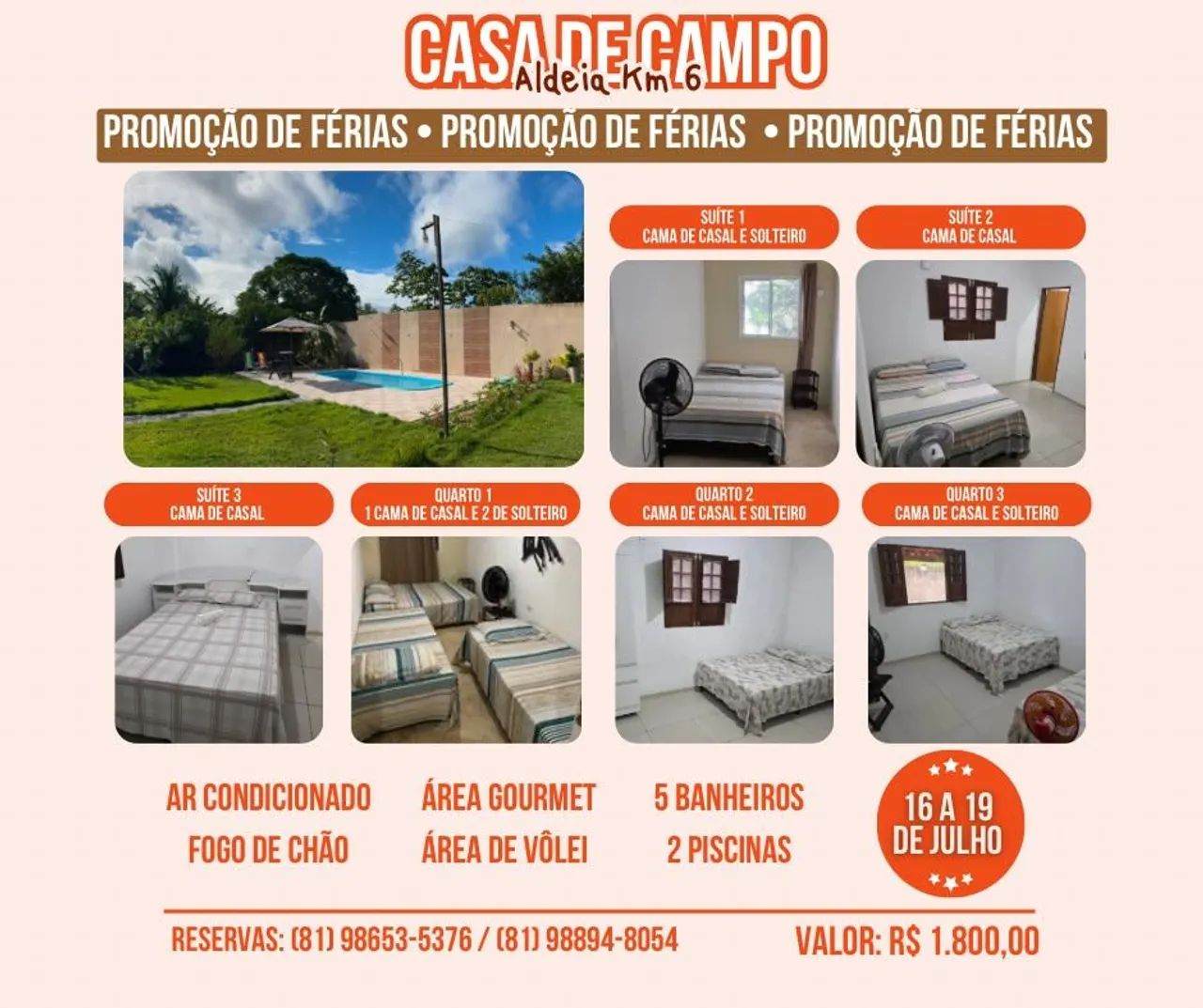 Casa de Campo ALDEIA Km 06