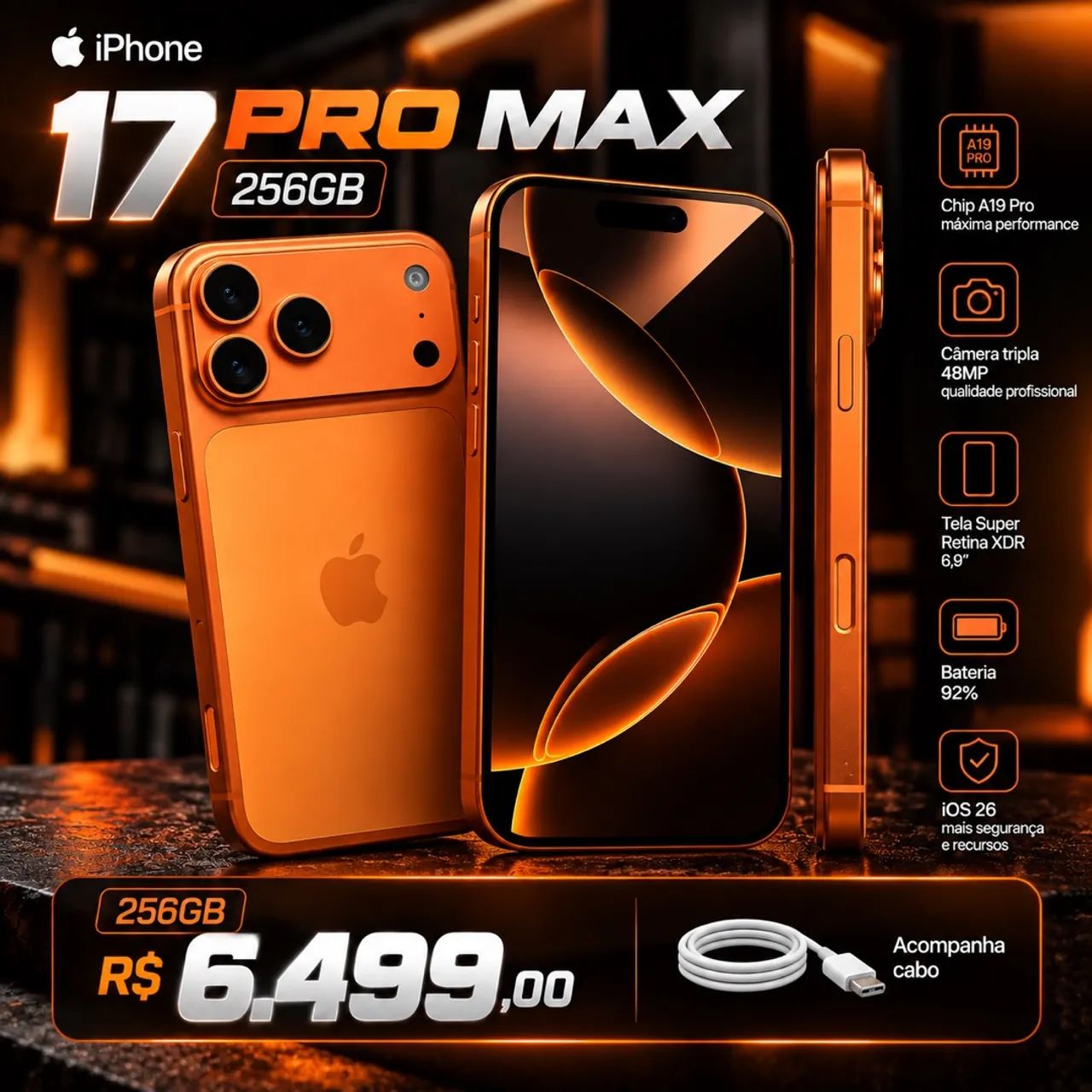 iPhone 17 Pro Max 256gb - Foto 4