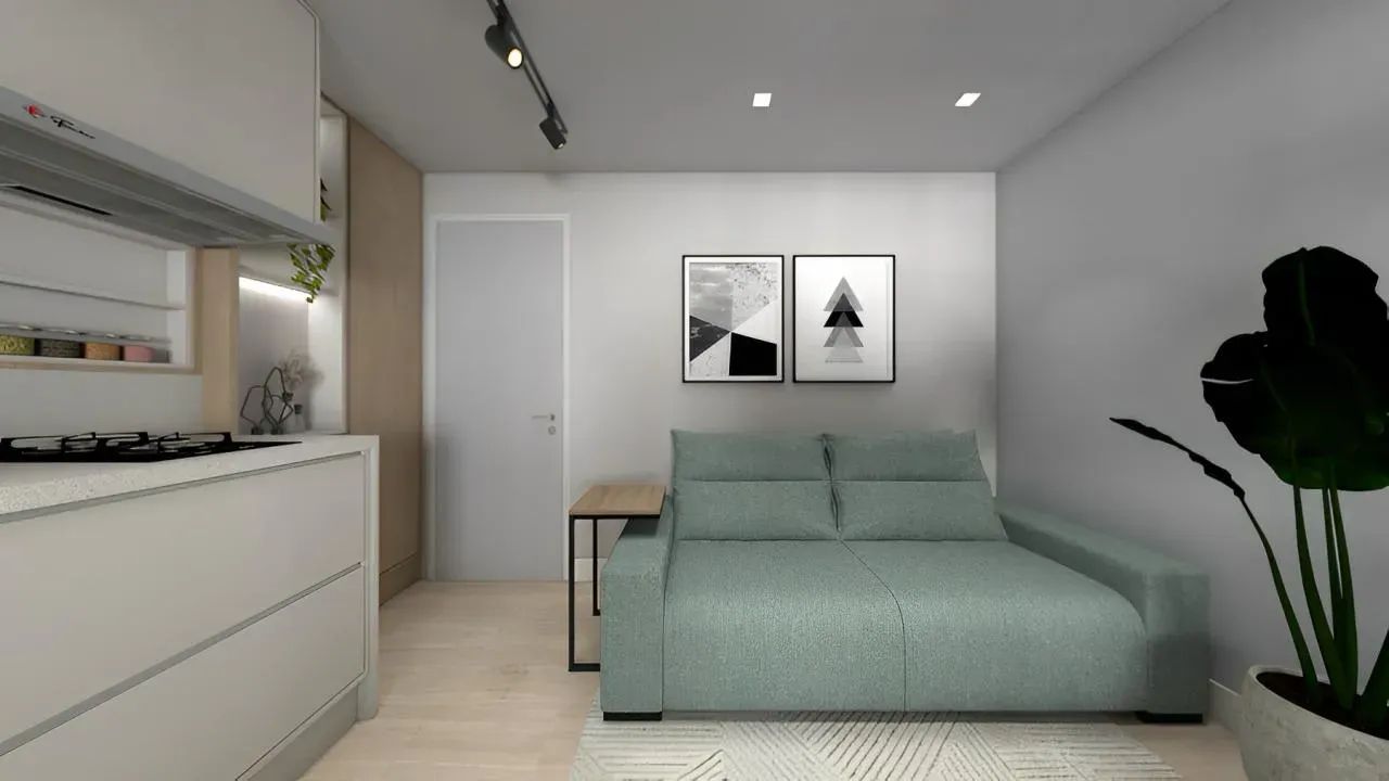 Studio de 27 m2 Mobiliado no Centro de Mogi