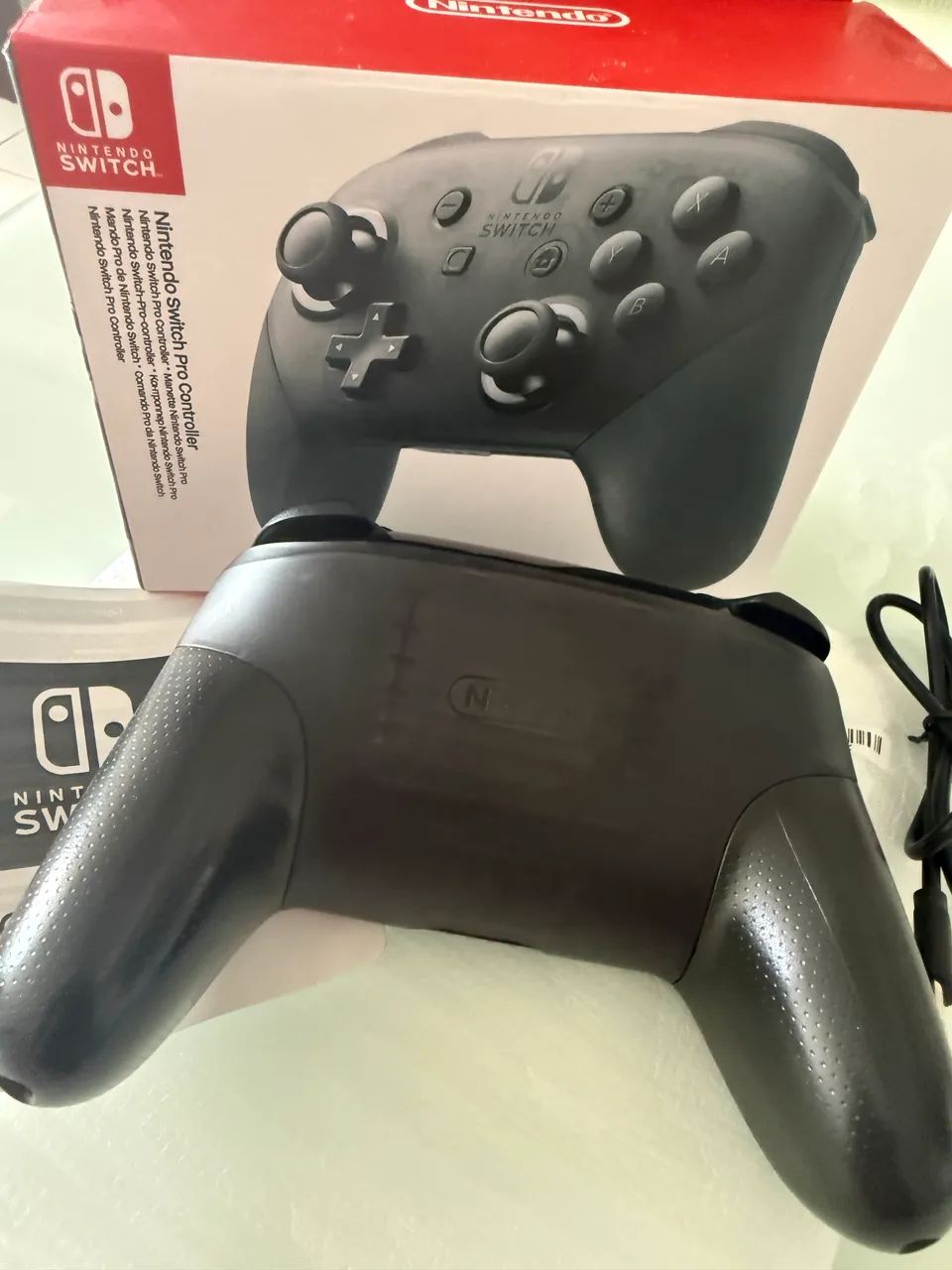 Nintendo Pro Controller Original - Completo na Caixa - Foto 3