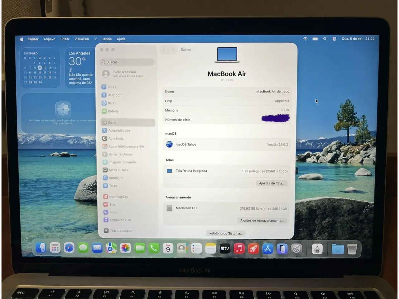 MacBook Air M1 8GB SSD 256GB - PRATA - Foto 4