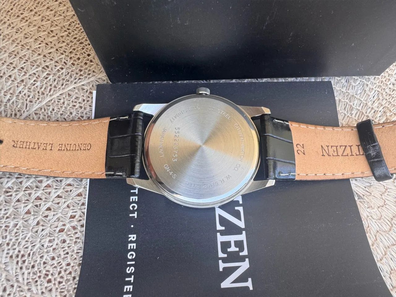 Relógio Citzen 39mm Pulseira couro original  - Foto 3