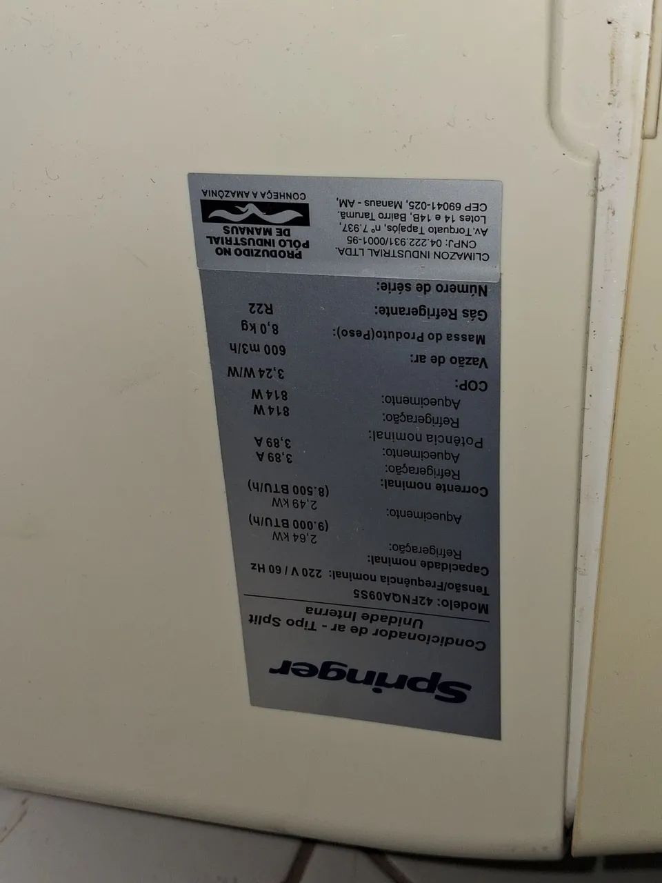 Ar condicionado 