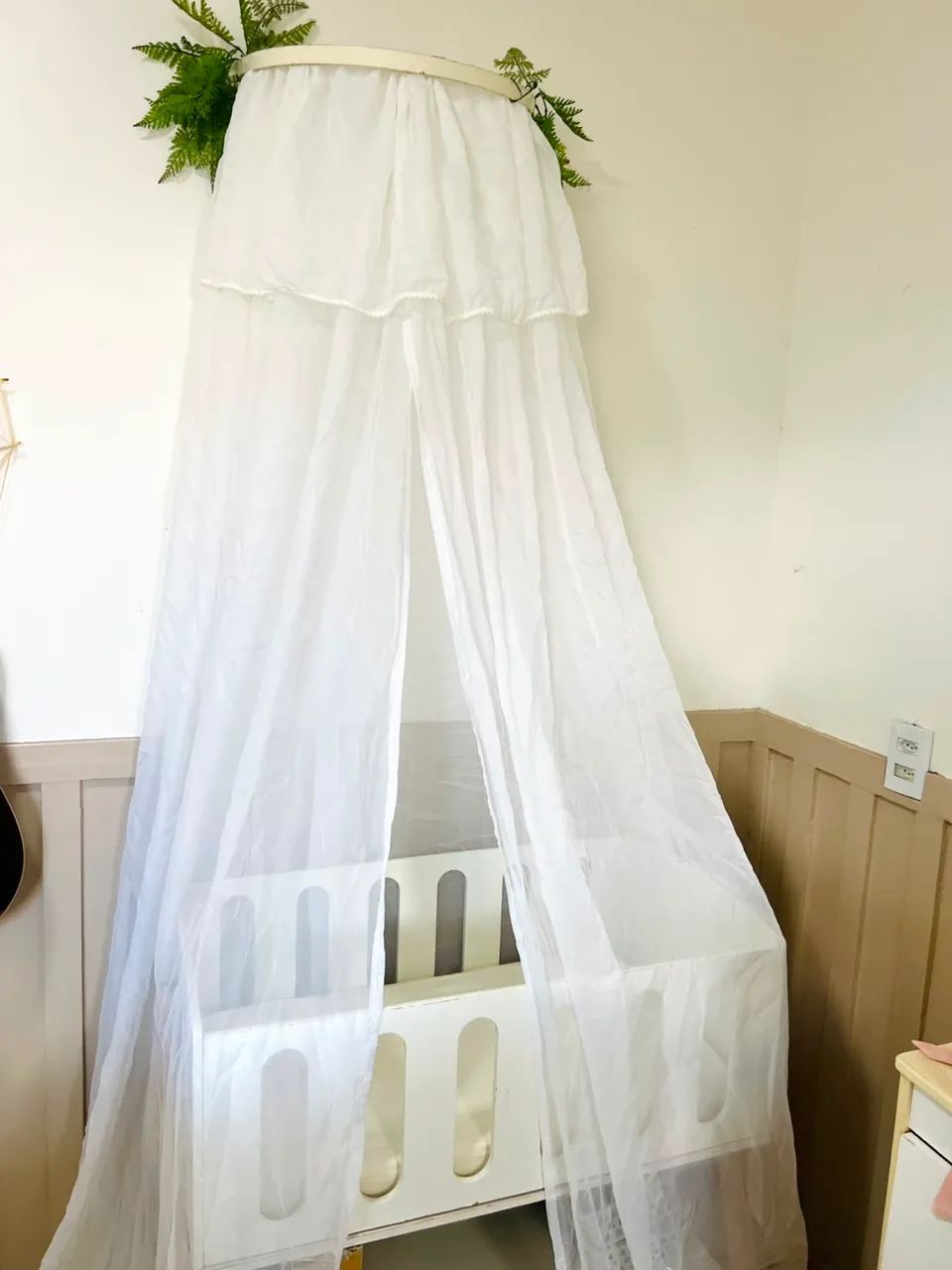 Mini berço 3 em 1 + colchão + dorcel + véu  - Foto 5