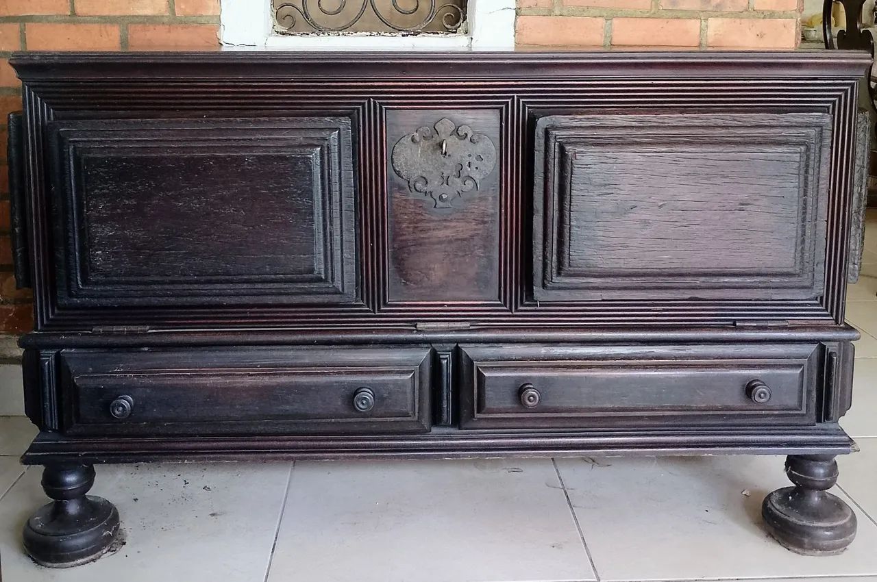Antiga arca em jacarandá  - Foto 2