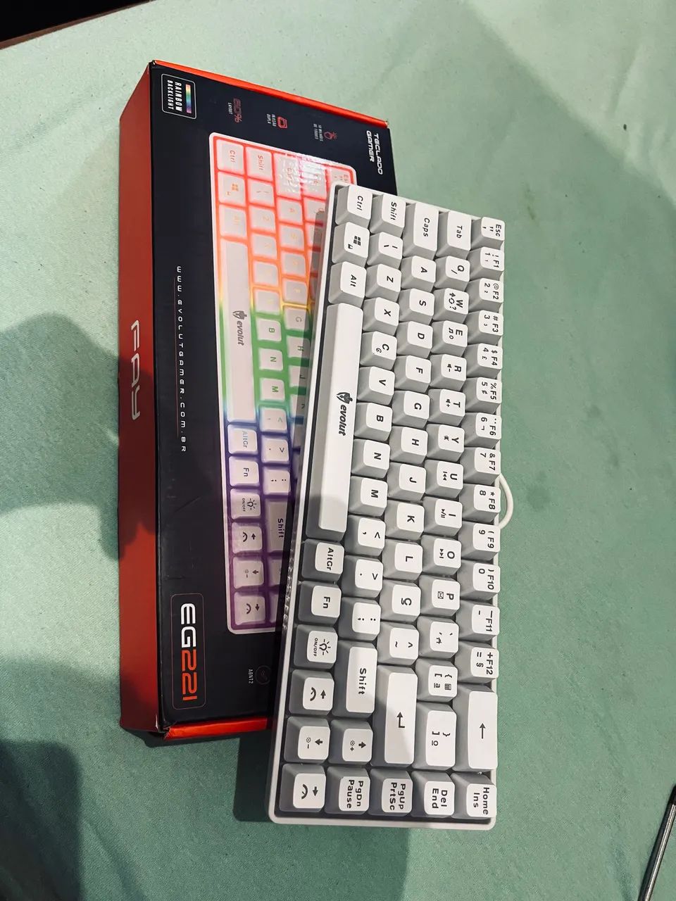 Kit teclado semi mecânico e mause logtech - Foto 3