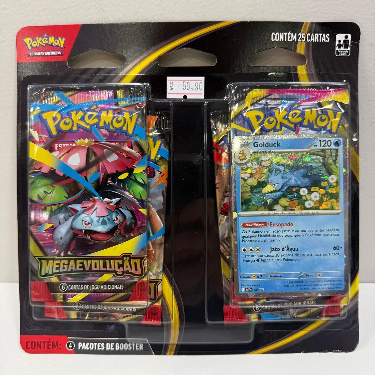 Pack Quádruplo Mega Evolução Pokémon TCG - FFSTOREGAMES - Foto 3