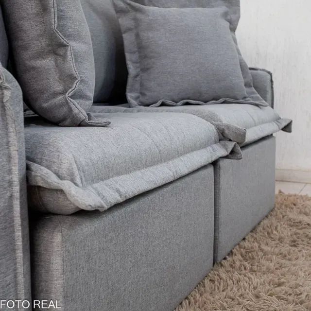 Sofá Cama 3 Lugares Linho - Ótimo Preço - Foto 2