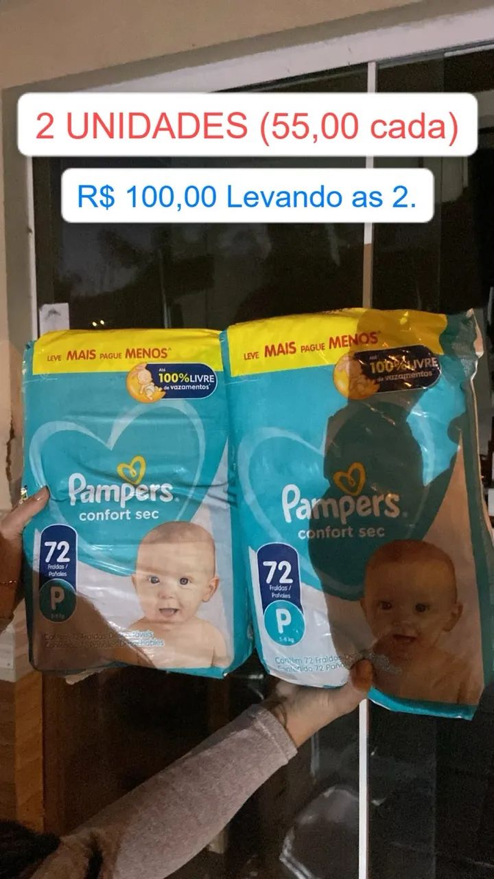Fraldas - Tamanho P e M - Foto 4