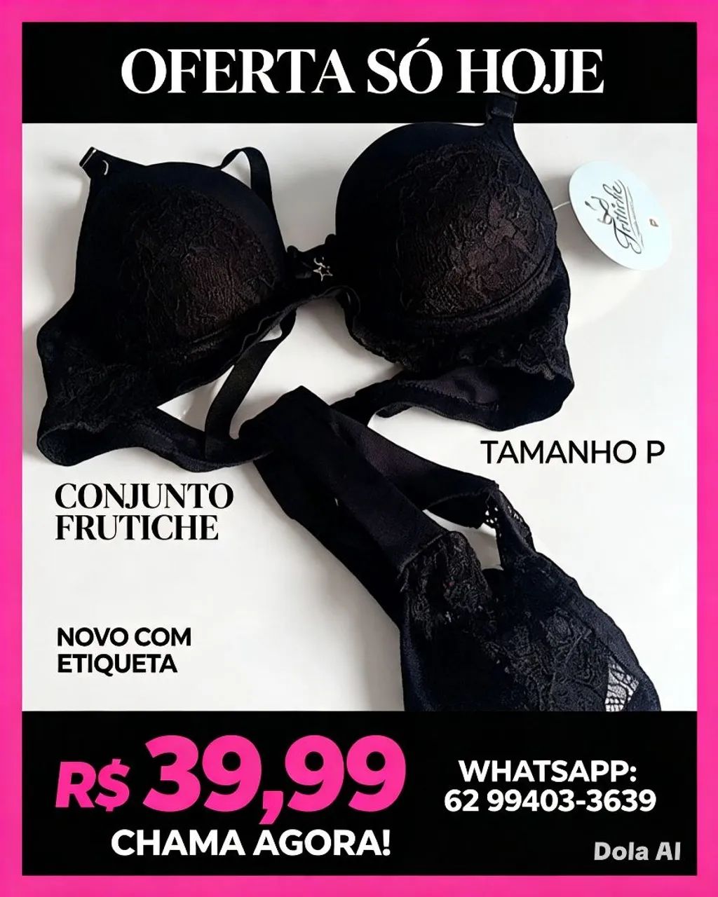 Conjunto Sutiã e calcinha luxo  - Foto 4