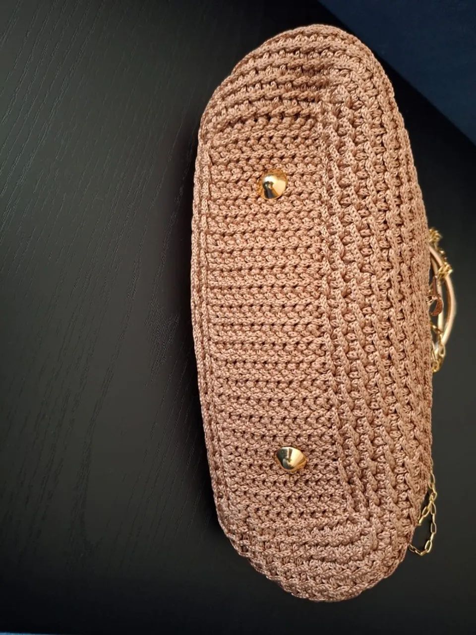 Bolsa de Crochê Sofisticada em Fio Náutico  - Foto 4