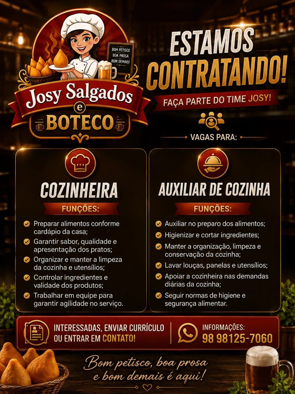 Vagas disponíveis 