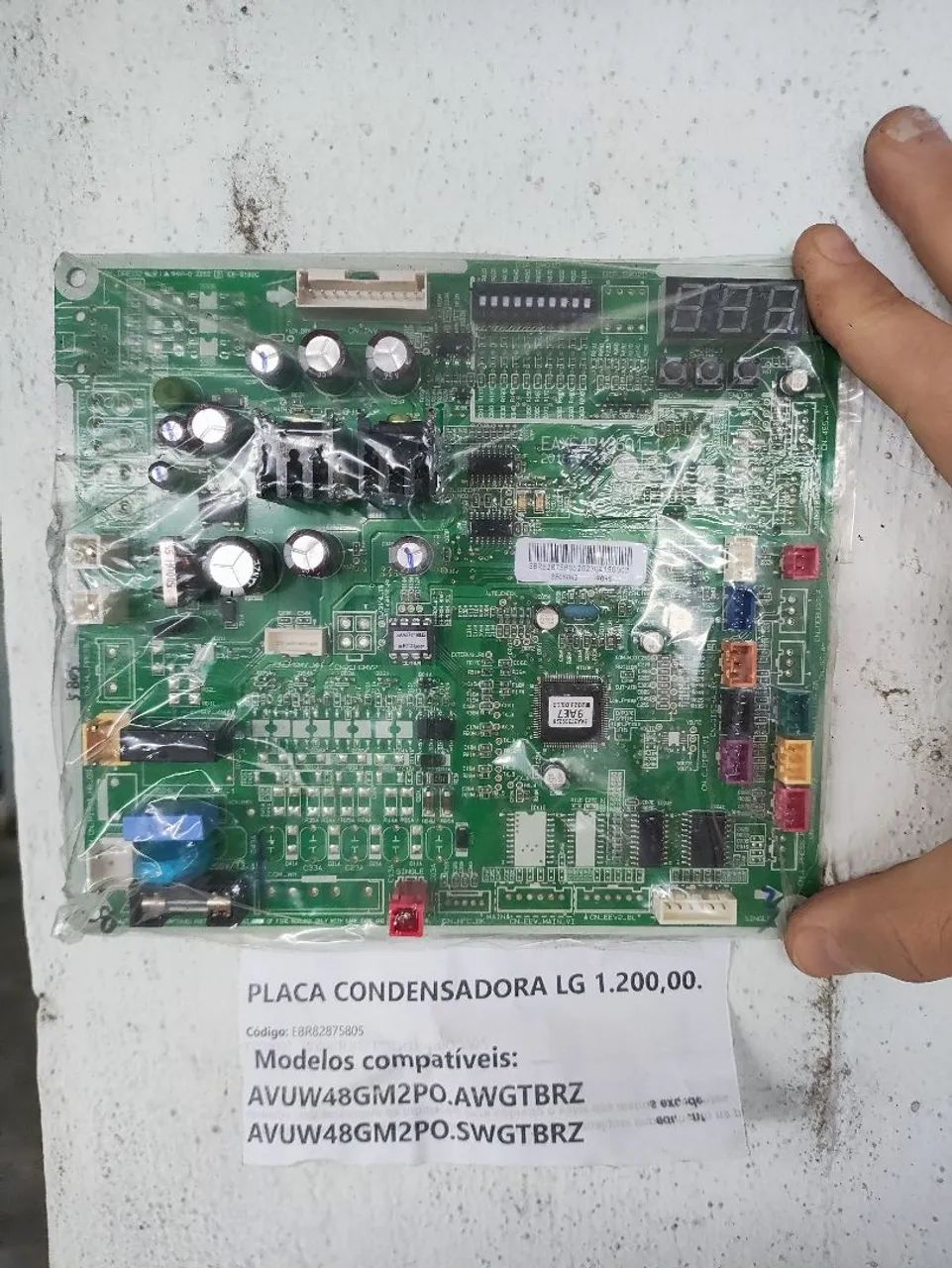 Placa display da condensadora  Inverter  LG