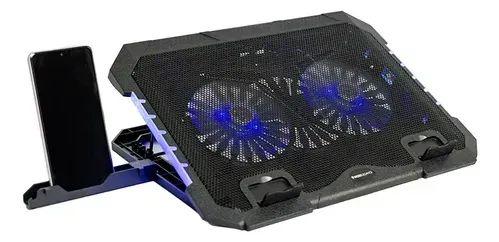 Base para notebook 2 cooler + Suporte para celular  - Foto 2