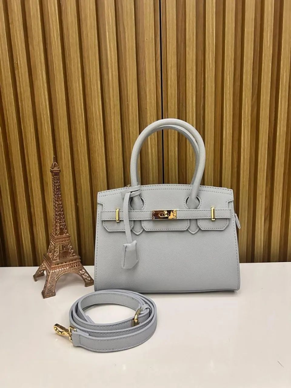 Bolsa Estilo Hermès Birkin - Tamanho Médio | Design Clássico e Sofisticado - Foto 4