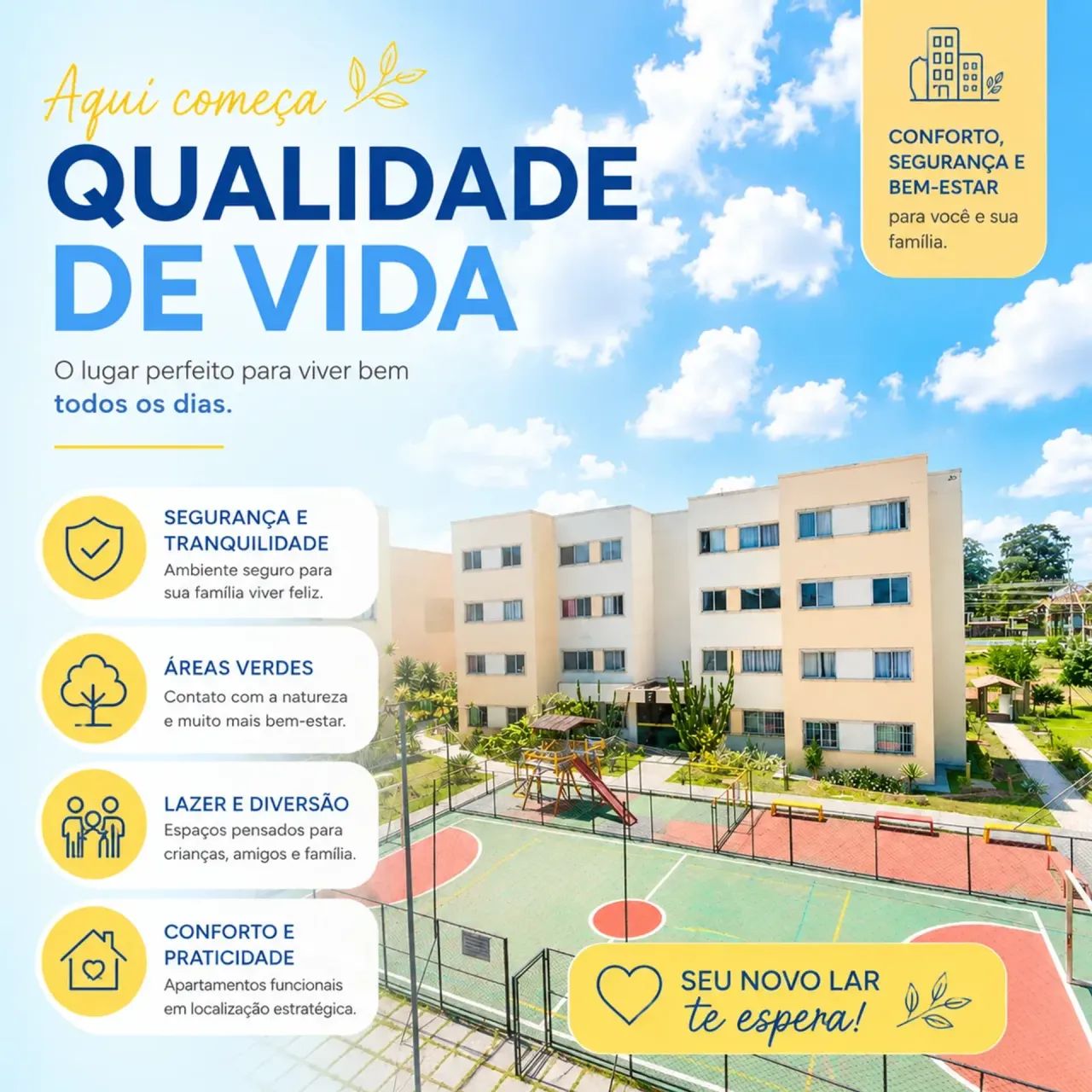 "Pare de sonhar com o imóvel próprio. Comece a viver esse sonho."