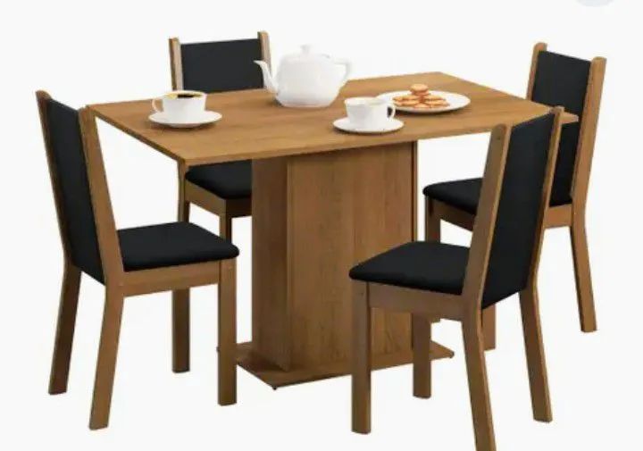 Elegante conjunto de mesa de jantar 