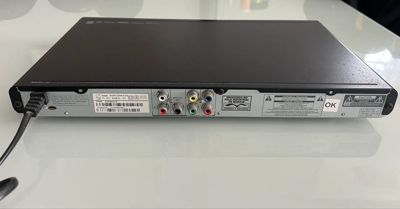 Dvd Player Phillips Preto Modelo DVP3320 - Foto 2