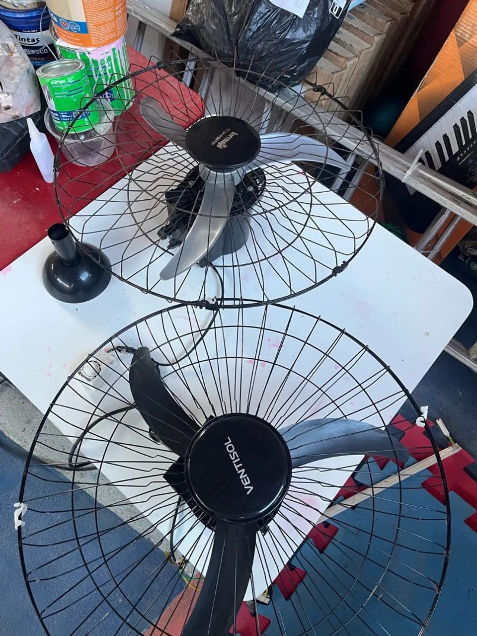 2 ventiladores tufão de parede