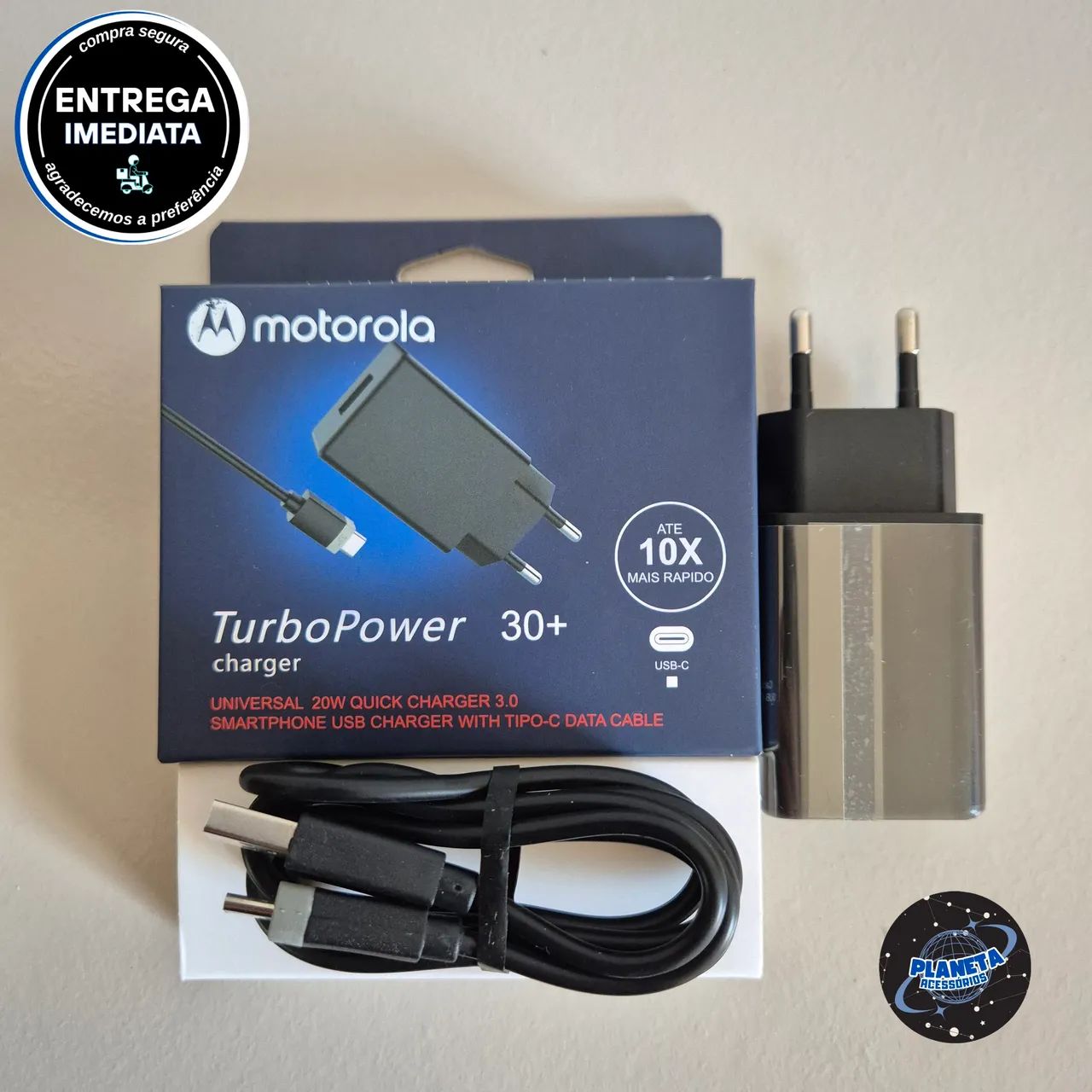 Carregador Tipo-C Turbo Universal (Entrega Grátis) - Foto 5