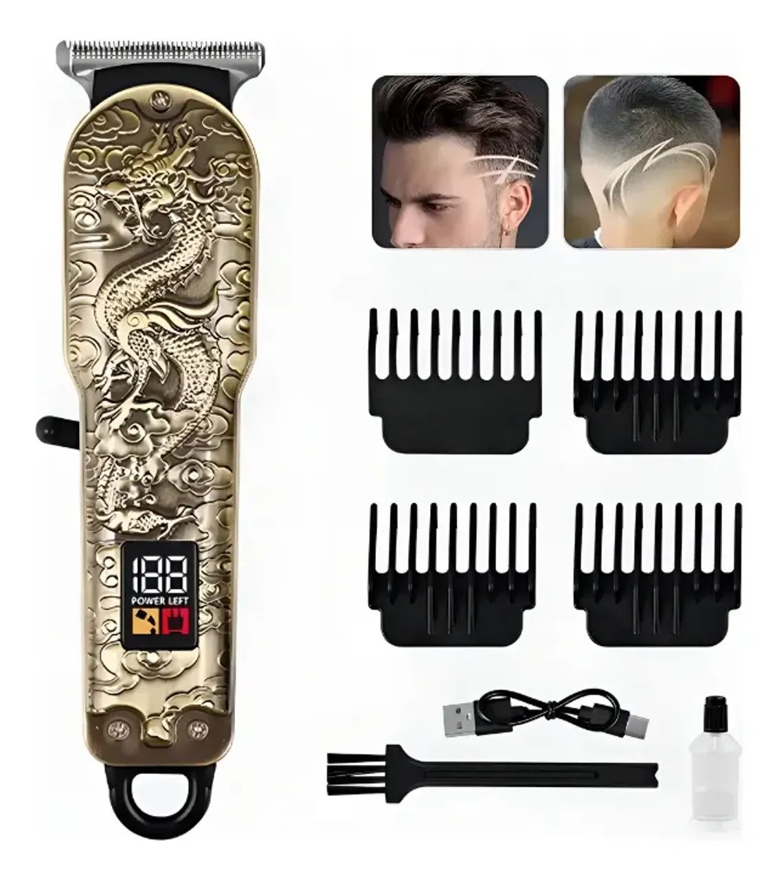 Máquina de Cortar Cabelo - Com Visor Digital