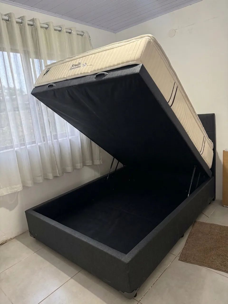 Cama casal baú blindado 