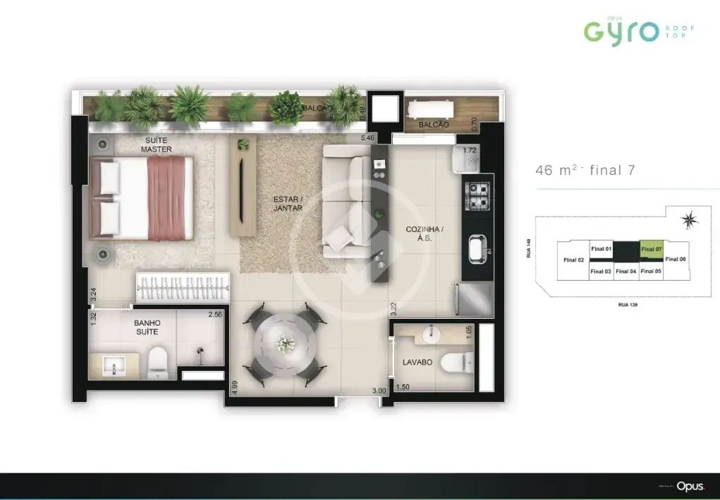 Studio 46,6 m² no Setor Marista codigo: 333511 - Foto 5