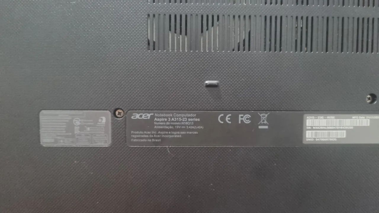 Notebook ACER aspire 3 A315-23 boas condições - Foto 2
