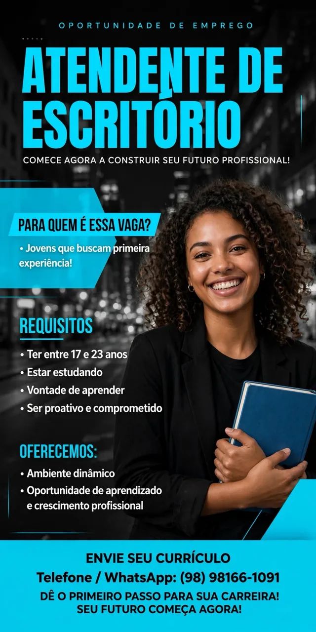 OPORTUNIDADE DE EMPREGO !!!