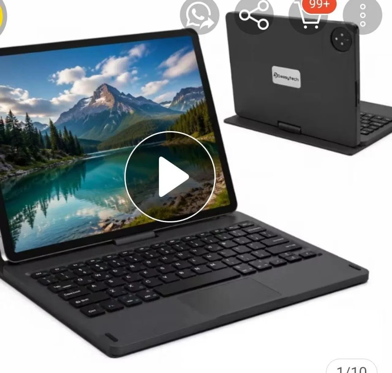 Tablet marca E19 com teclado e 256Gb de memória  - Foto 2