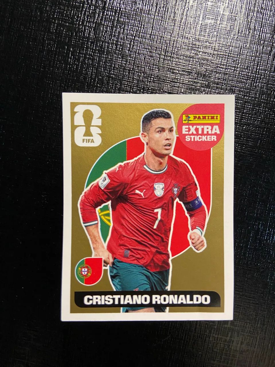 Figurinha Legend Original Cristiano Ronaldo Gold 