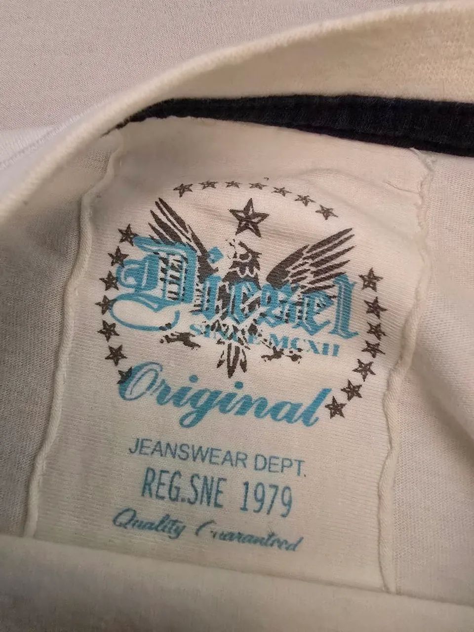 Camiseta Diesel Importada Branca Tamanho G - Foto 2