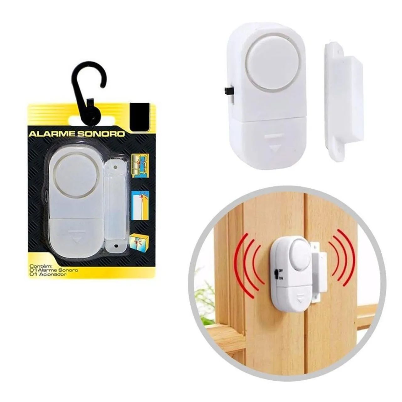 Sensor de presença alarme sonoro pra porta janela - Foto 4