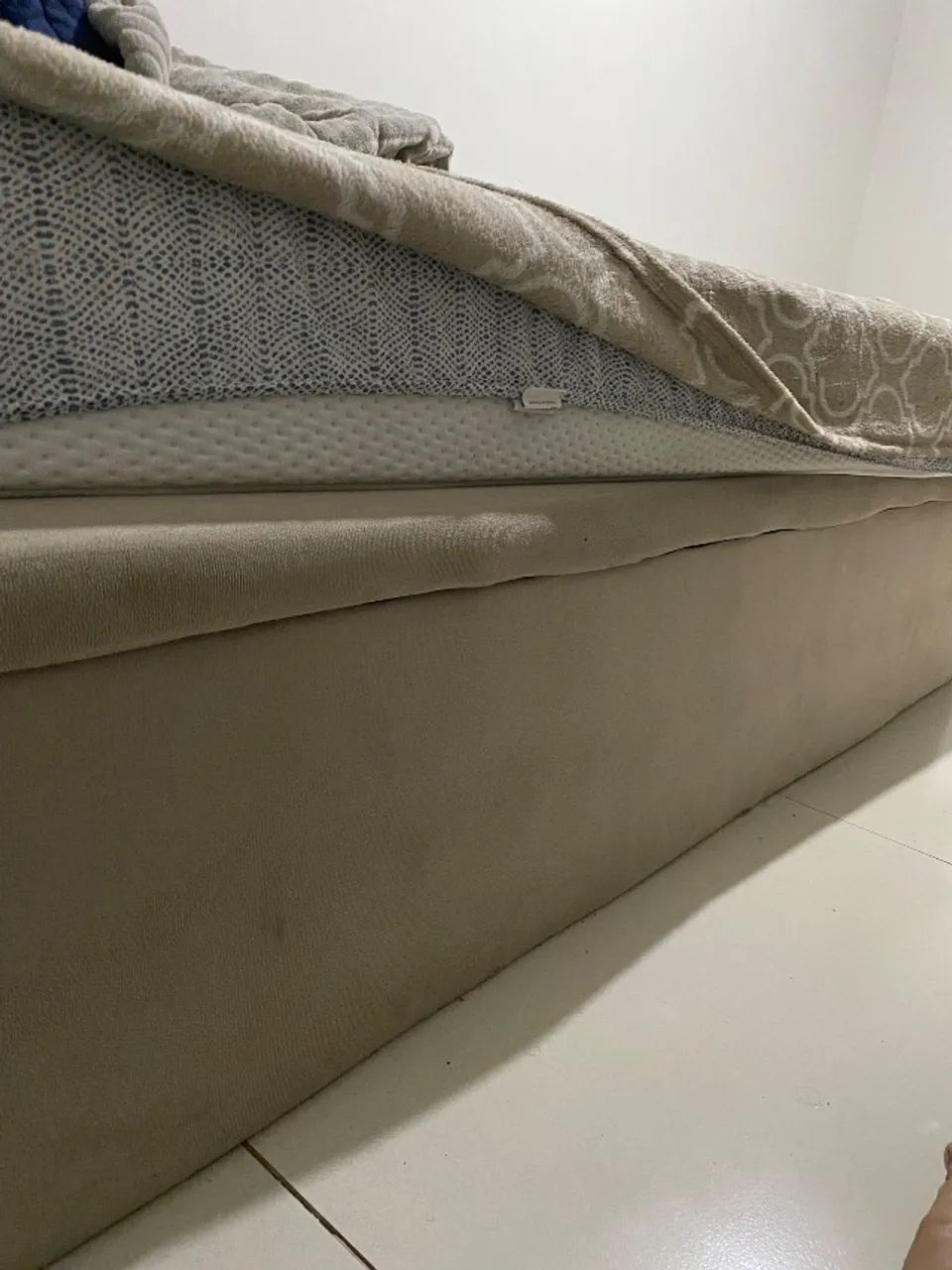 Cama completa no melhor preço: Colchão Ema e baú da Ortobom 