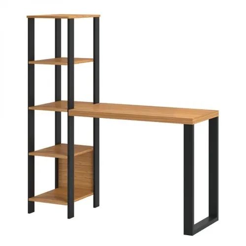 Mesa de escritório com prateleiras industrial MDF - Foto 5