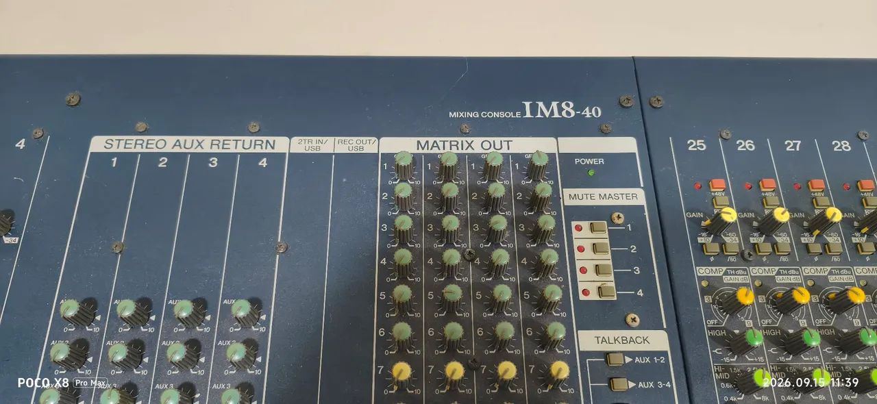 Mesa de som  Yamaha IM8-40 - Foto 5