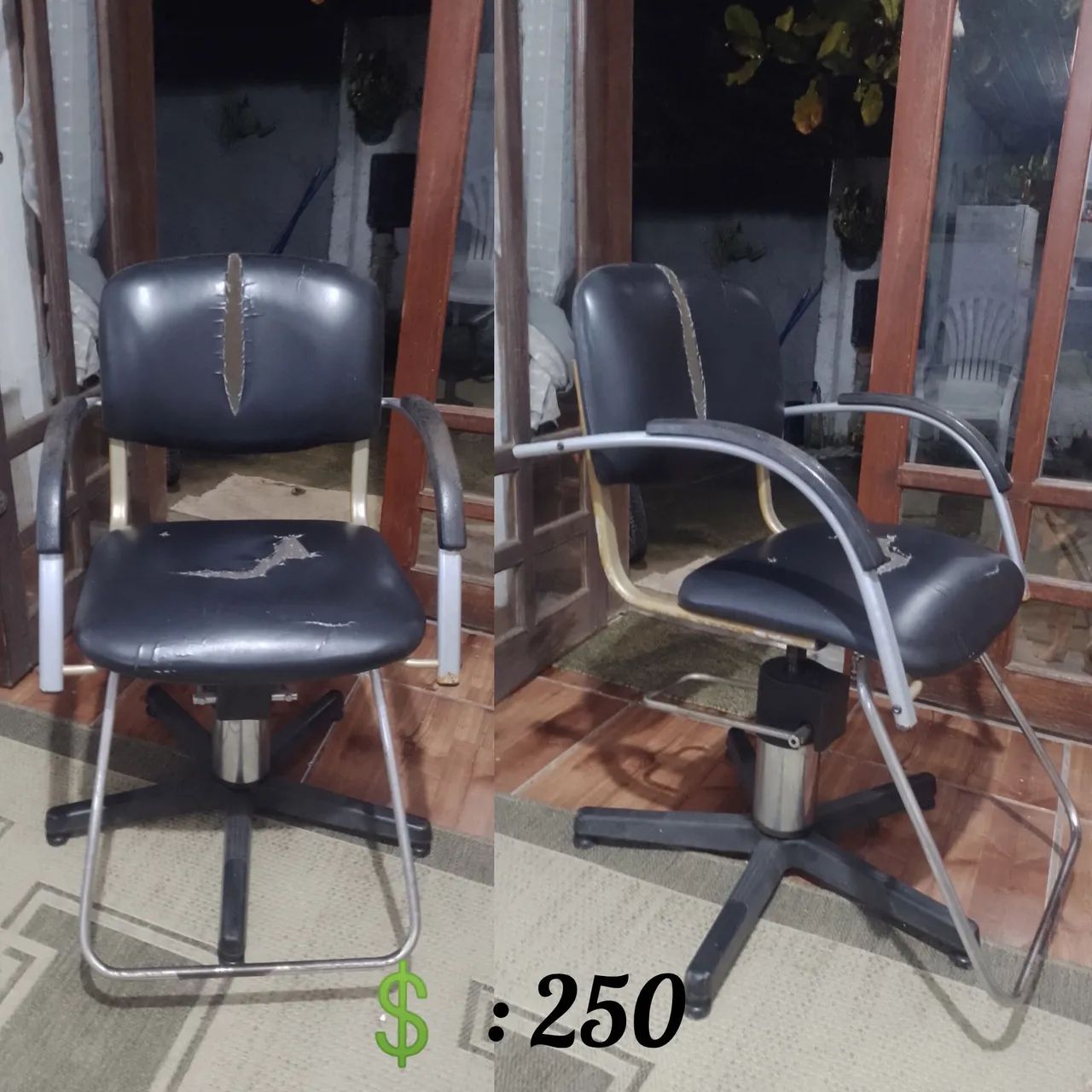 Cadeira simples de barbeiro. pra você começar seu negócio. 