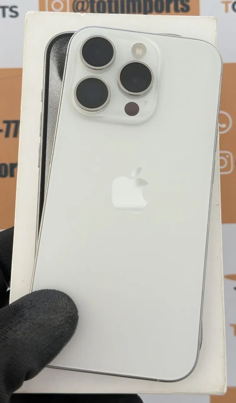 Iphone 15 Pro 128Gb Titanium Branco Seminovo