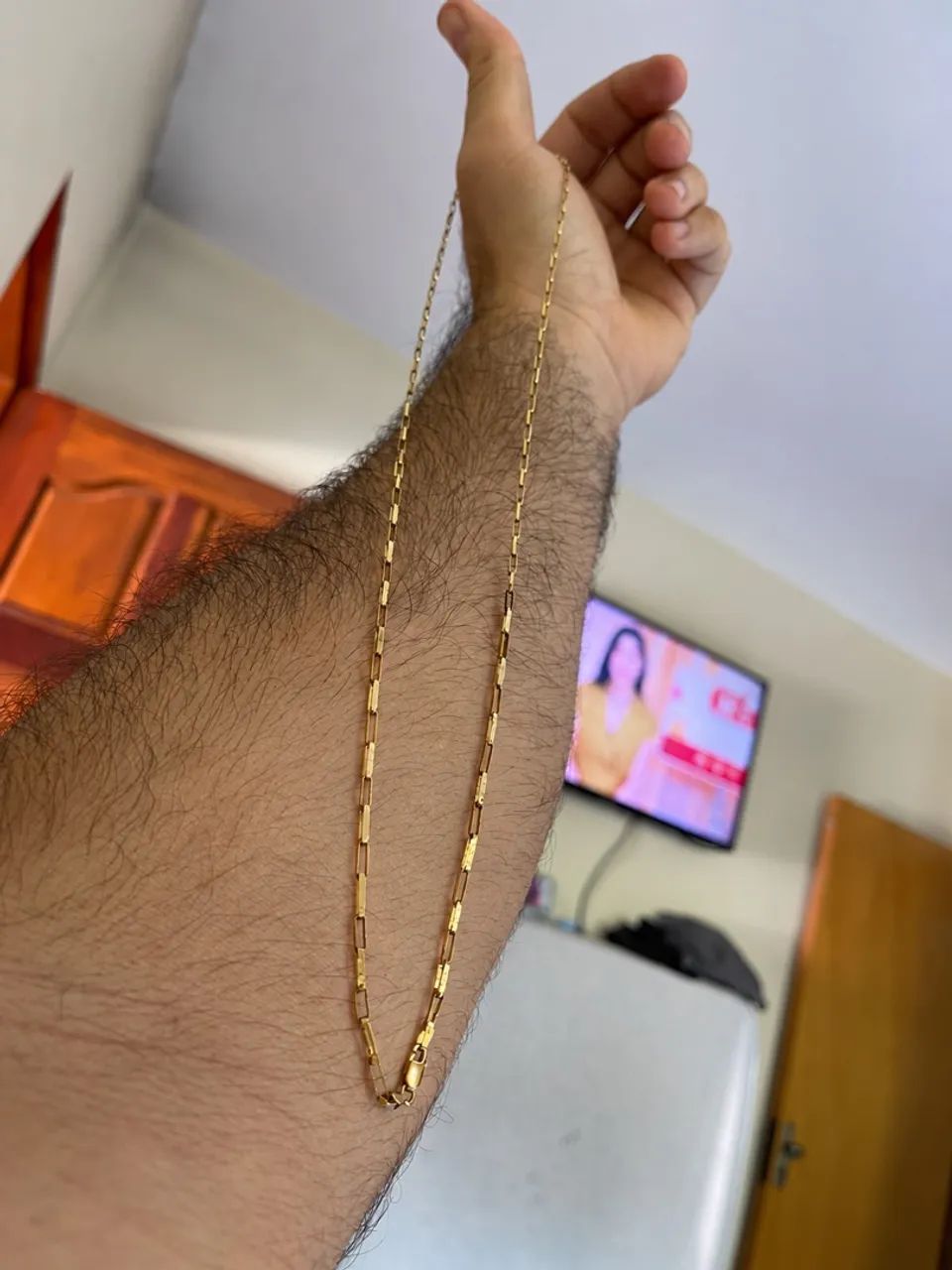 Corrente de ouro cartier