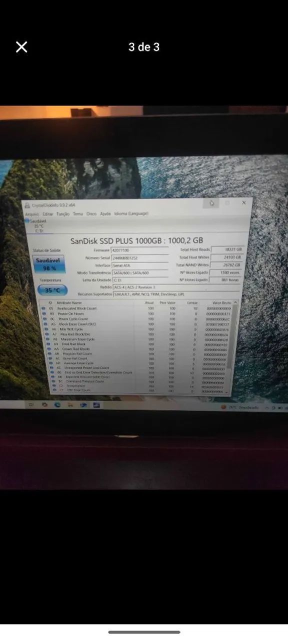 OPORTUNIDADE!! SSD SATA ADATA 960GB E SANDISK 1TB - Foto 2
