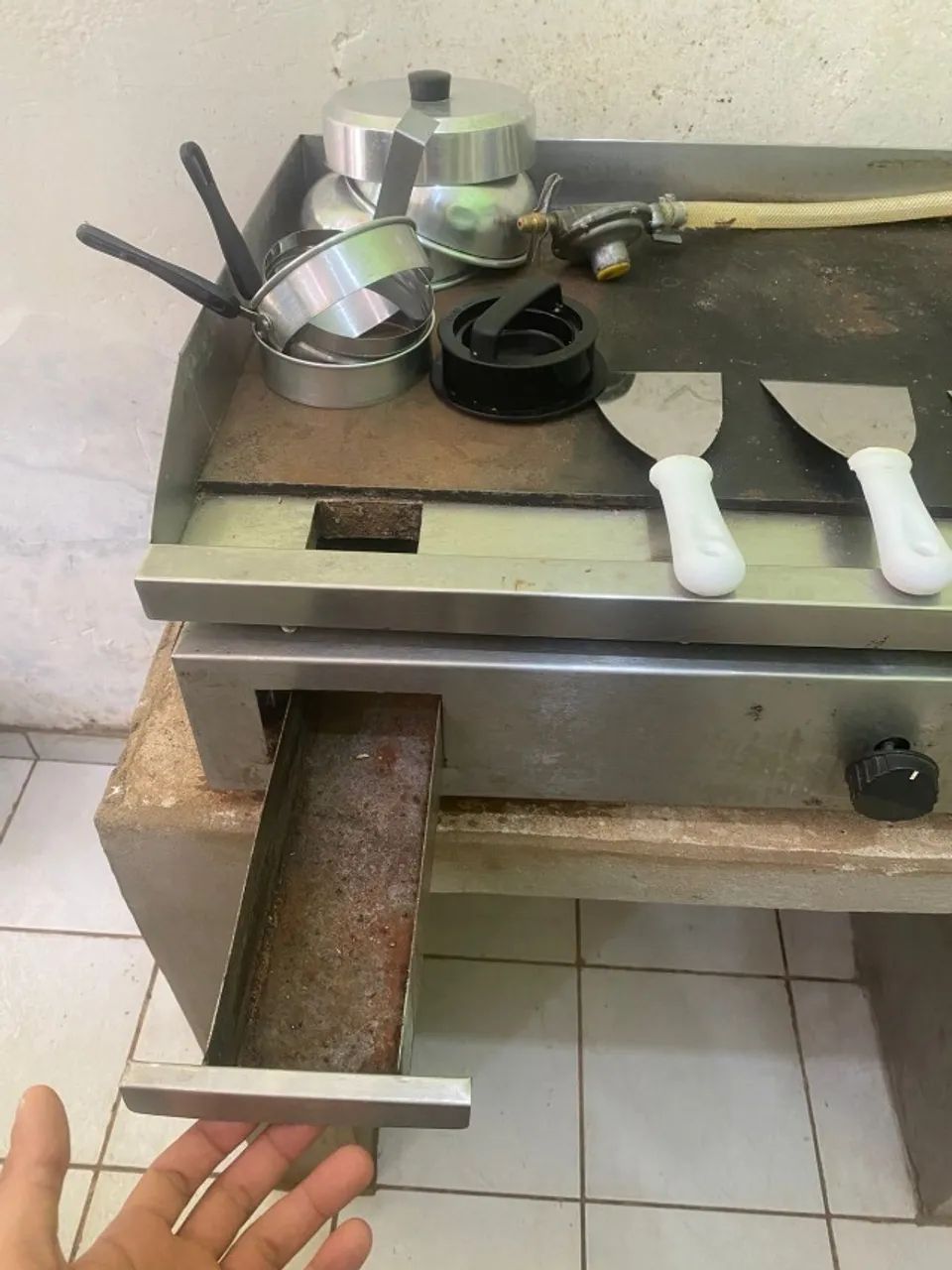 Chapa a Gás Profissional - Semi Usada, em ótimo estado! - Foto 4