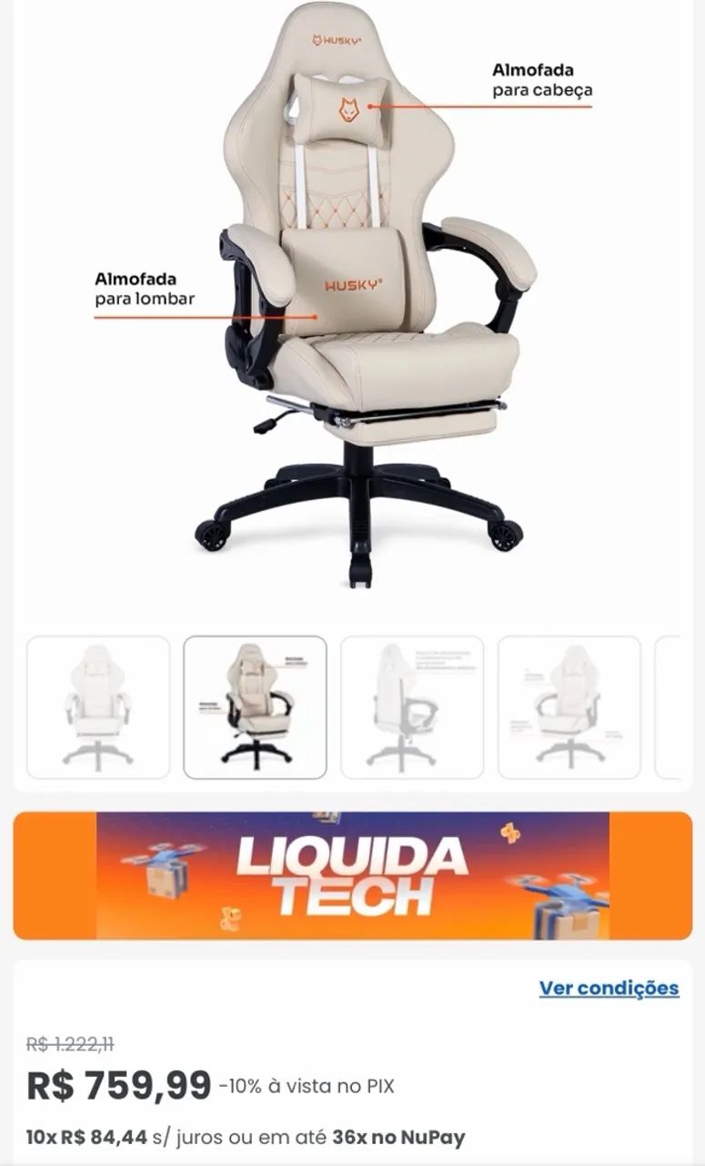 Cadeira Gamer  - Foto 3