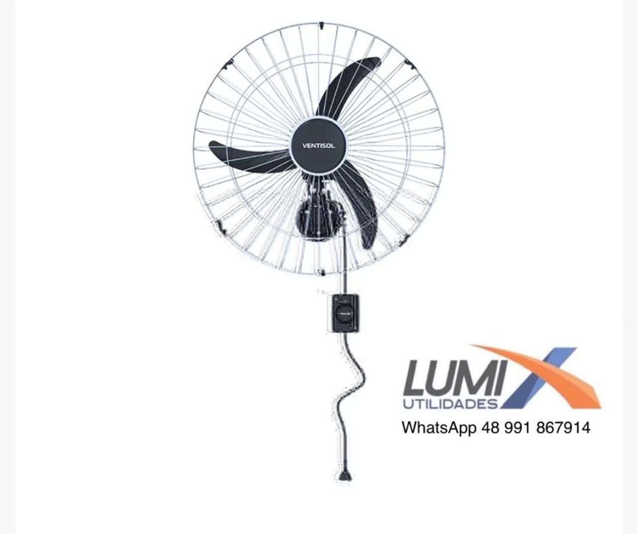 Ventilador parede 60cm 3 pás Ventisol motor 200w - Foto 3