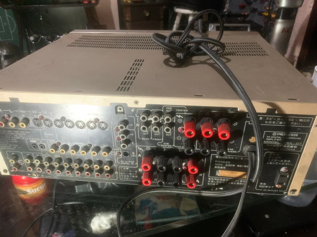 amplificador AV surround digital Pioneer VSA-D7 c/ defeito