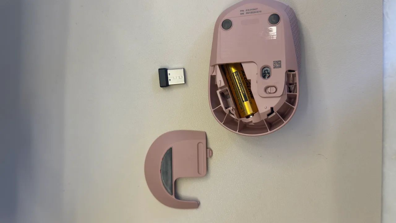 Mouse sem fio Logitech M 750 com design ambidestro | rosa - Foto 3