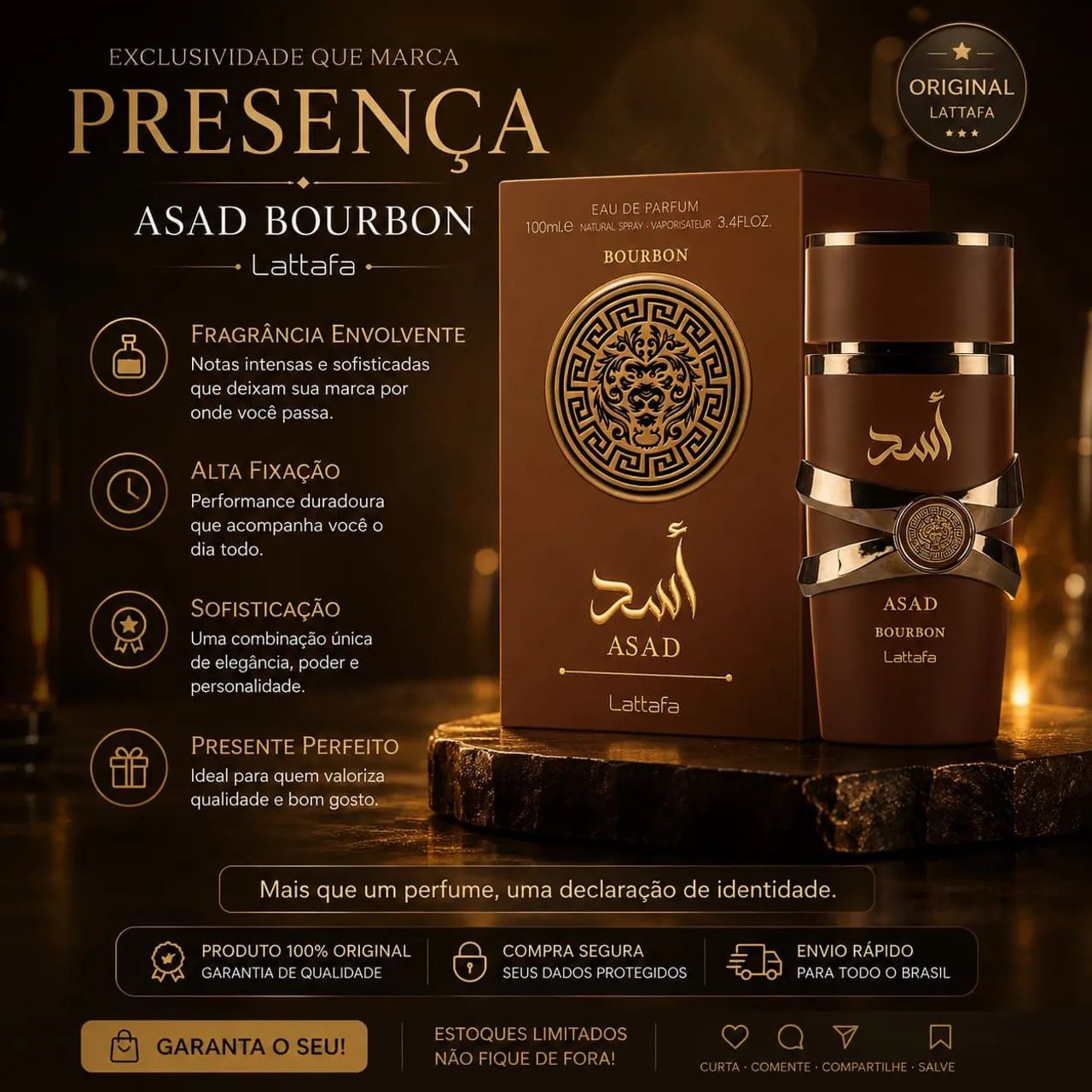 Perfume Árabe Bourbon Asad
