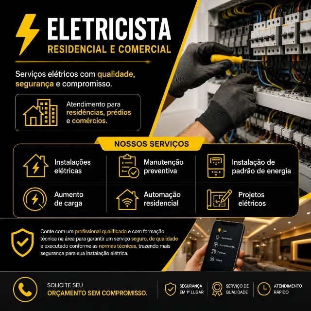 Eletricista Profissional - Serviços Elétricos Residenciais e Comerciais