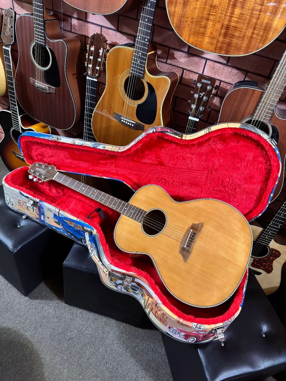 Violão Takamine Japonês PT07E jumbo valvulado regulado elixir ANALISO TROCAS - Foto 3